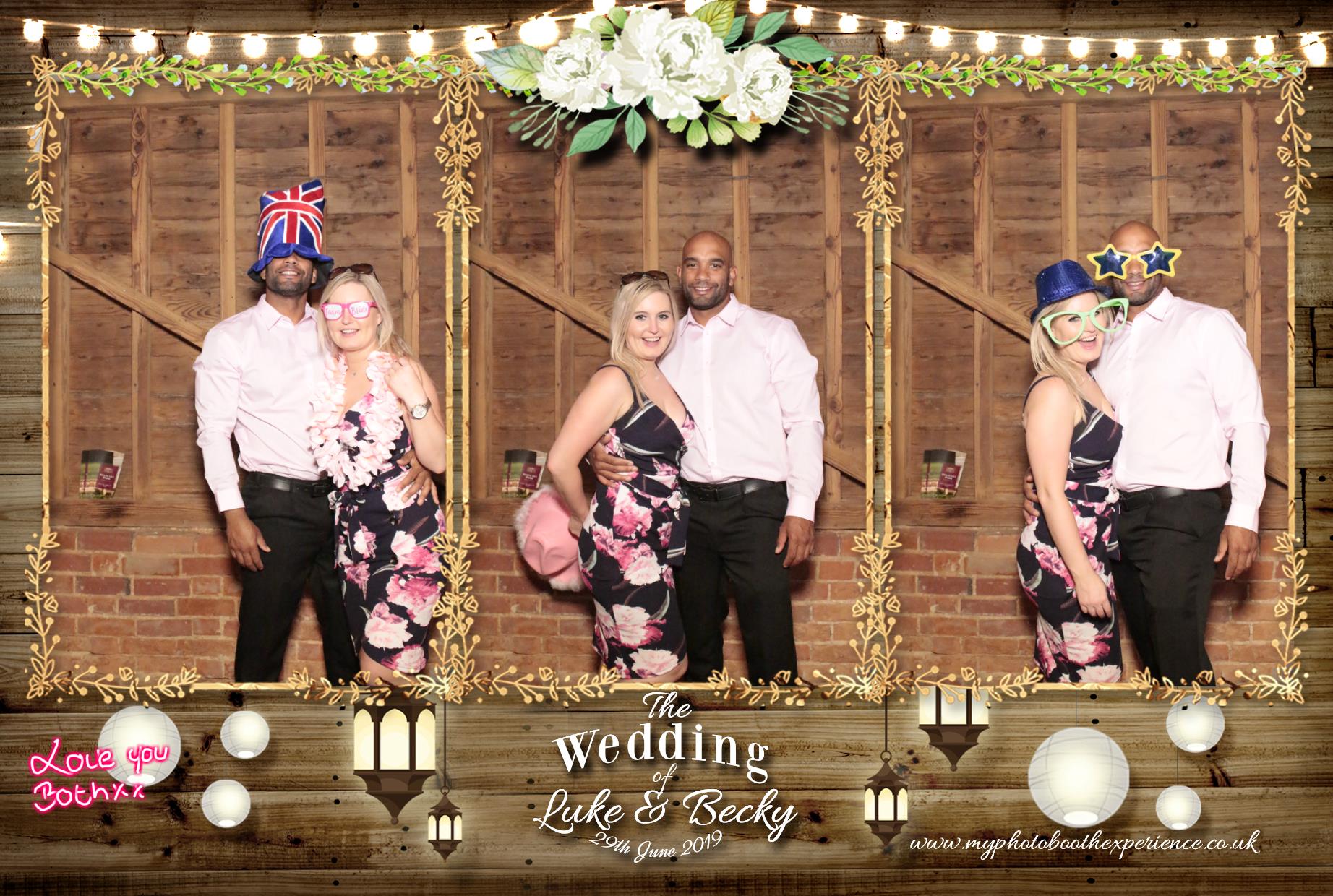 Luke & Becky's Wedding | View more photos from the event at gallery.myphotoboothexperience.co.uk/u/MyPhotoBoothExperienceLtd/Luke-Beckys-Wedding